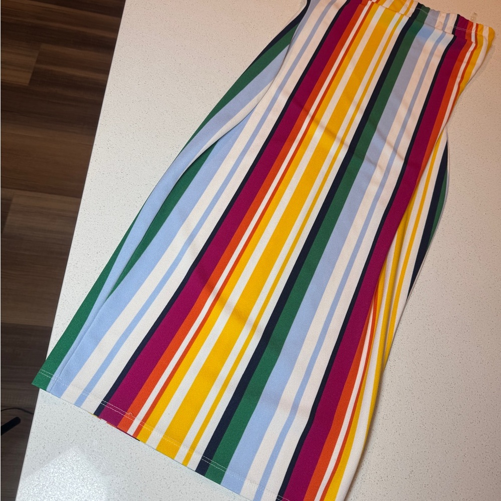AKIRA Multicolor Striped Pencil Skirt